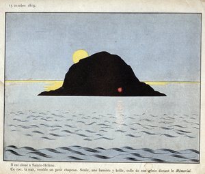 Napoleon forvist til St. Helena af pseudonym for Onfray de Breville Jacques Job