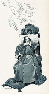Portræt af kardinal Jules Mazarin (Giulio Raimondo Mazzarino eller Mazarino af pseudonym for Onfray de Breville Jacques Job