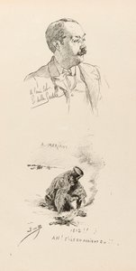 Portræt af Job (Jacques Marie Gaston Onfroy de Breville af pseudonym for Onfray de Breville Jacques Job