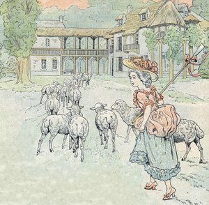 Sang: Det regner, det regner hyrdinde af pseudonym for Onfray de Breville Jacques Job