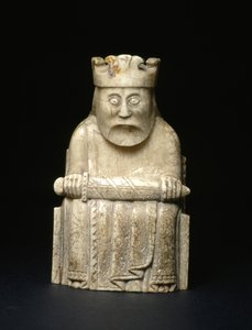 Lewis Chesspiece - King (hvalros elfenben)
