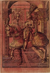 Kejser Maximilian I, bevæbnet til hest, 1508
