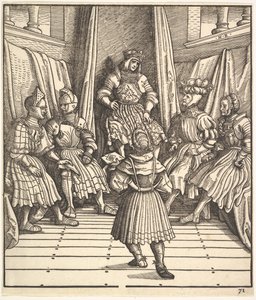 Illustration fra The White King Der Weiß König, 15.-16. århundrede.