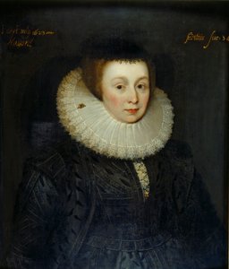Portræt af Lady Emily Howard, begyndelsen af det 17. århundrede af the Younger School of Marcus Gheeraerts