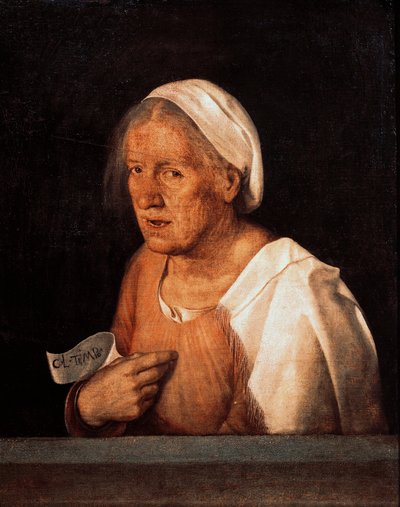 La Vecchia (Den gamle kvinde) efter 1505 (olie på lærred) af Giorgione
