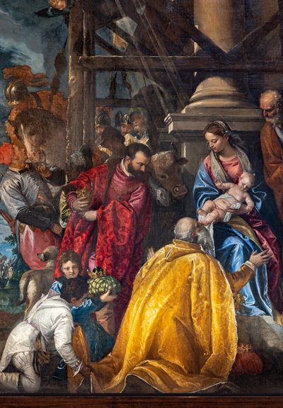 Tilbedelse af Magi af (1528-88) Veronese
