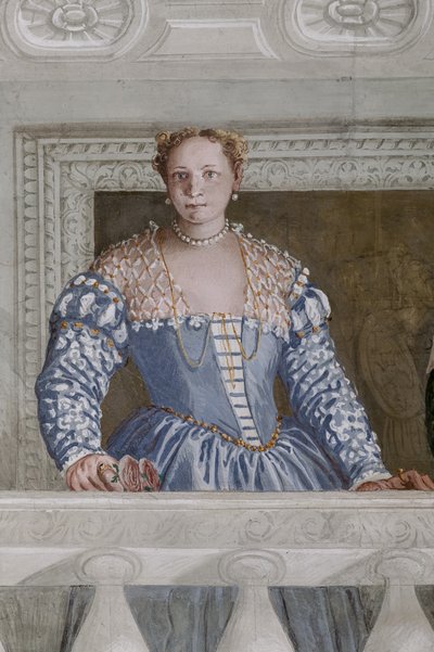 Donna Barbaro og hendes sygeplejerske, Hall of Olympus, detalje på 2632651 af Veronese
