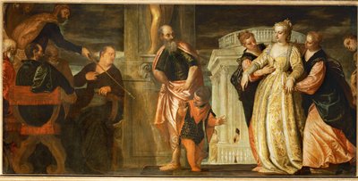 Ester foran Ahasverus (maleri på lærred) af (1528-88) Veronese