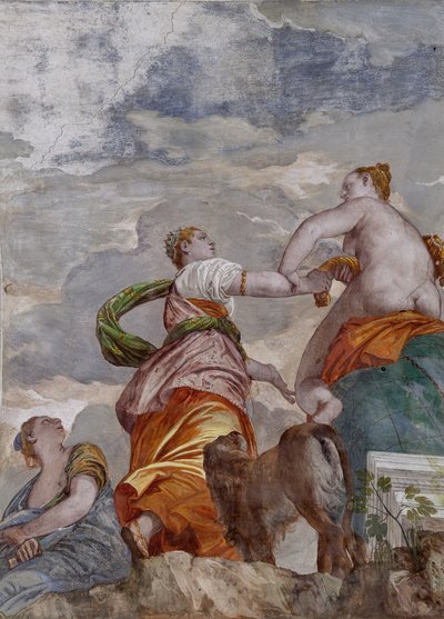 Fortune, Ambition and Envy, the Room of the Little Dog, detalje af 2632662 af Veronese