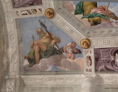 Paolo Caliari kendt som Veronese, fresco, Villa Barbaro, Maser, Italien af Veronese
