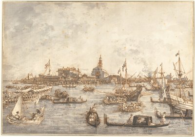 Kristi himmelfartsdag-festival i Venedig af (1697-1768) Canaletto