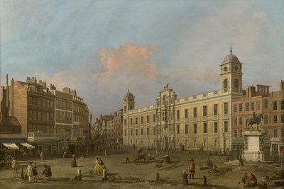 London, udsigt over Northumberland House, mod øst af Canaletto