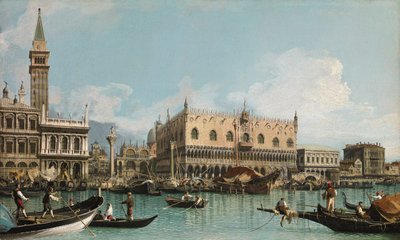 Molen nær Piazza San Marco i Venedig, ved Canaletto (1697-1768). Olie på lærred, ca. 1729. Ablo Samling af Canaletto