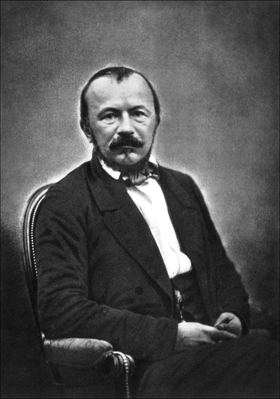 Portræt af Gerard de Nerval. af Nadar