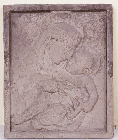 Madonna og barn (ca. 1386-1466). af (Workshop of) Donatello
