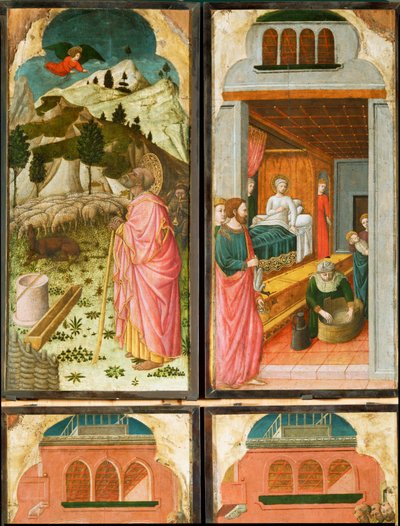 12 scener fra Jomfru Marias liv ... af (active c.1463-c.1490) Master of Wilten