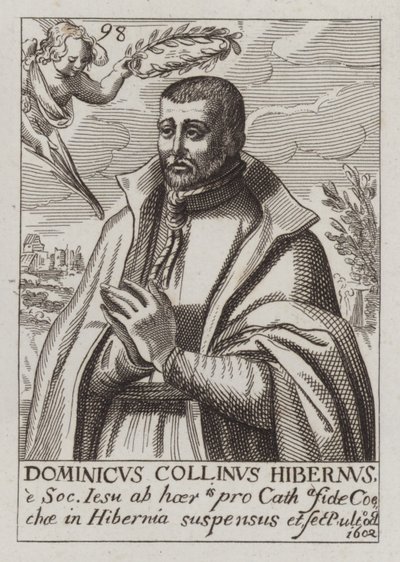 Dominic Collins, irsk jesuit og katolsk martyr (gravering) af (after) English School