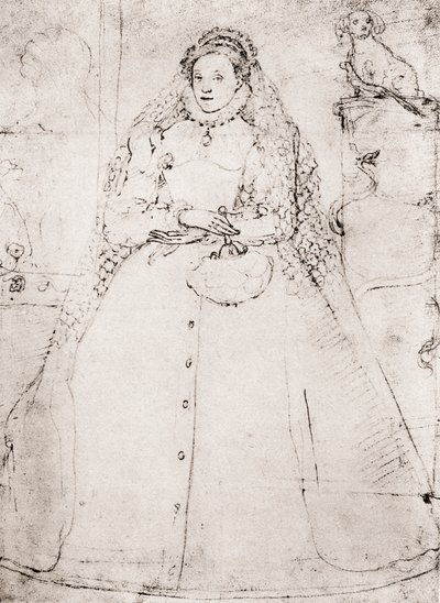 Elizabeth I (litho) af (after) English School