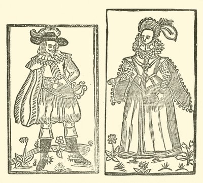 Illustration til The Roxburghe Ballads (træsnit) af (after) English School