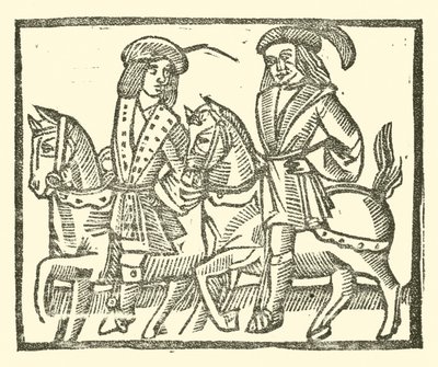 Illustration til The Roxburghe Ballads (træsnit) af (after) English School