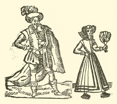 Illustration til The Roxburghe Ballads (træsnit) af (after) English School