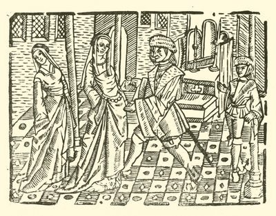 Illustration til The Roxburghe Ballads (træsnit) af (after) English School