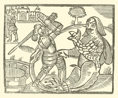 Illustration til The Roxburghe Ballads (træsnit) af (after) English School