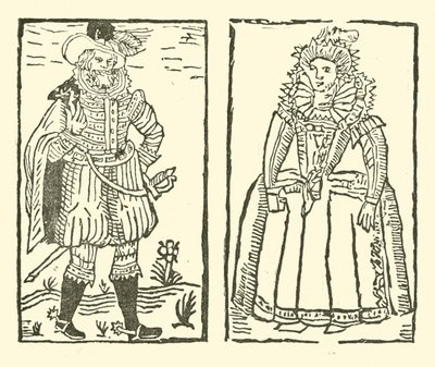 Illustration til The Roxburghe Ballads (træsnit) af (after) English School