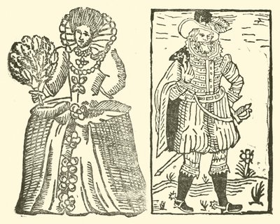 Illustration til The Roxburghe Ballads (træsnit) af (after) English School