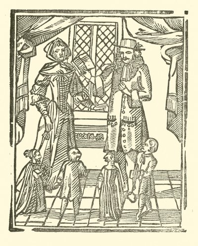 Illustration til The Roxburghe Ballads (træsnit) af (after) English School