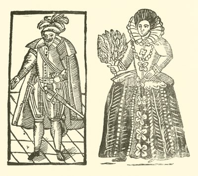 Illustration til The Roxburghe Ballads (træsnit) af (after) English School
