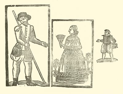 Illustration til The Roxburghe Ballads (træsnit) af (after) English School