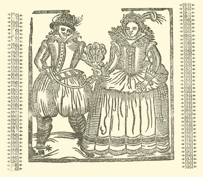 Illustration til The Roxburghe Ballads (træsnit) af (after) English School