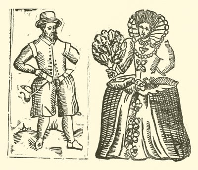 Illustration til The Roxburghe Ballads (træsnit) af (after) English School
