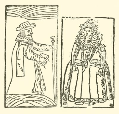 Illustration til The Roxburghe Ballads (træsnit) af (after) English School