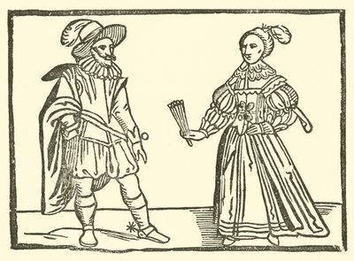 Illustration til The Roxburghe Ballads (træsnit) af (after) English School