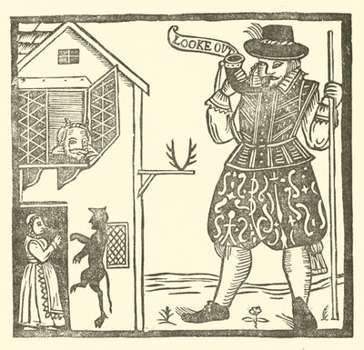 Illustration til The Roxburghe Ballads (træsnit) af (after) English School
