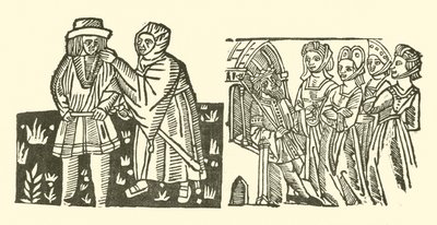 Illustration til The Roxburghe Ballads (træsnit) af (after) English School