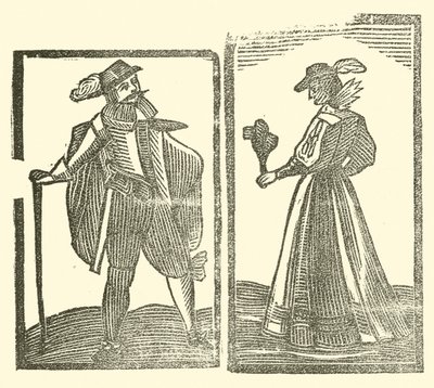 Illustration til The Roxburghe Ballads (træsnit) af (after) English School