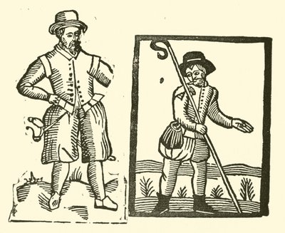 Illustration til The Roxburghe Ballads (træsnit) af (after) English School