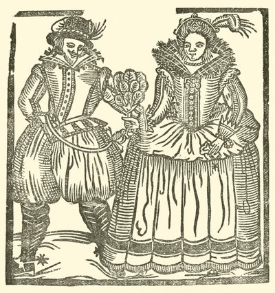 Illustration til The Roxburghe Ballads (træsnit) af (after) English School