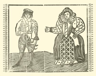 Illustration til The Roxburghe Ballads (træsnit) af (after) English School