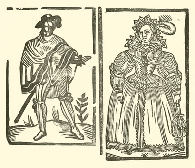 Illustration til The Roxburghe Ballads (træsnit) af (after) English School
