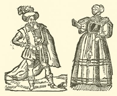 Illustration til The Roxburghe Ballads (træsnit) af (after) English School