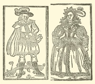 Illustration til The Roxburghe Ballads (træsnit) af (after) English School