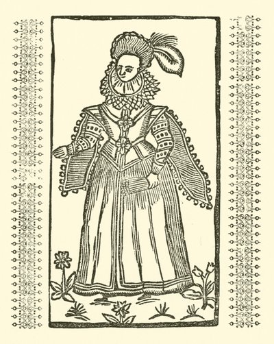 Illustration til The Roxburghe Ballads (træsnit) af (after) English School