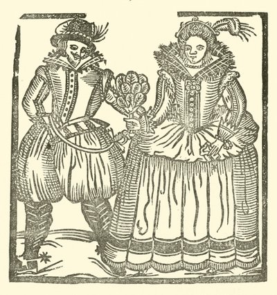 Illustration til The Roxburghe Ballads (træsnit) af (after) English School
