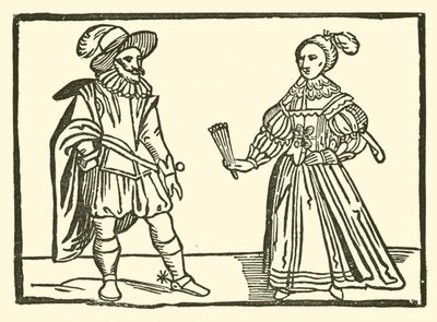 Illustration til The Roxburghe Ballads (træsnit) af (after) English School