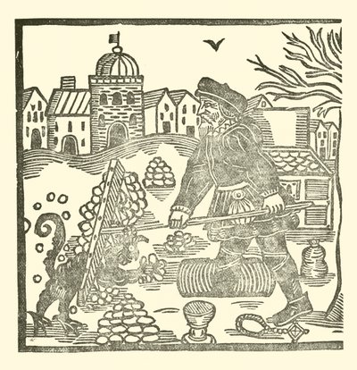 Illustration til The Roxburghe Ballads (træsnit) af (after) English School