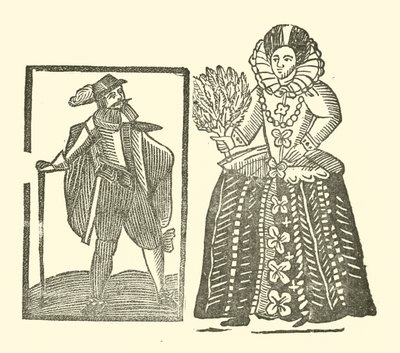 Illustration til The Roxburghe Ballads (træsnit) af (after) English School
